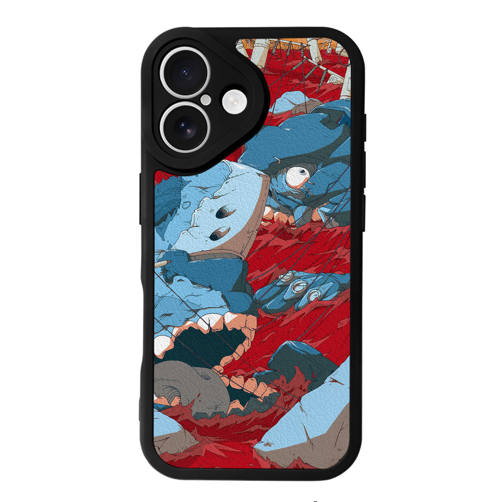 （画像用） EVA 新世紀エヴァンゲリオン 【iPhone 16シリーズ対応】シリコンスマホケース（レザー調） 材質：シリコン